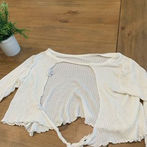 Sexy open back crop top